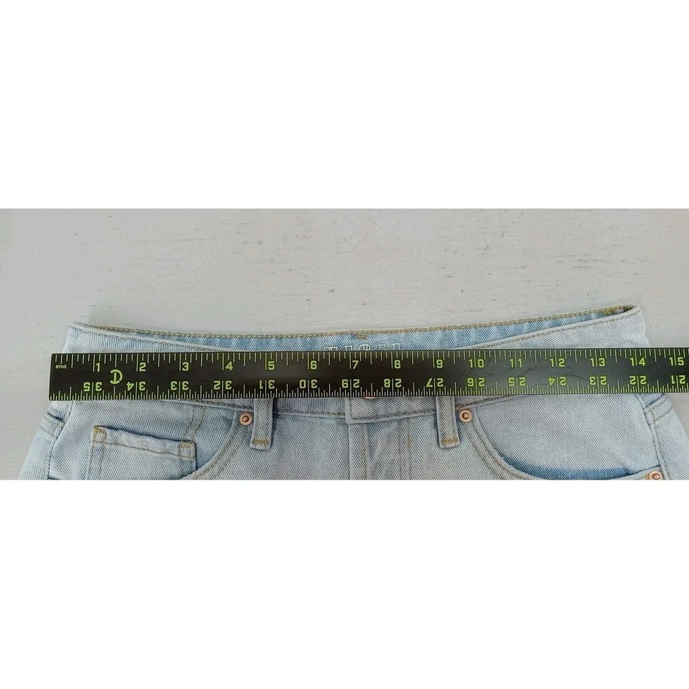 Y2K Wild Fable Denim Shorts Womens Sz 4 High Rise Button Fly CutOff Streetwear